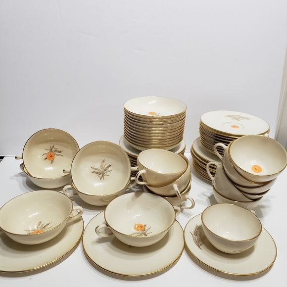 Vintage LENOX Wheat China with Gold Trim - Picture 3 of 16